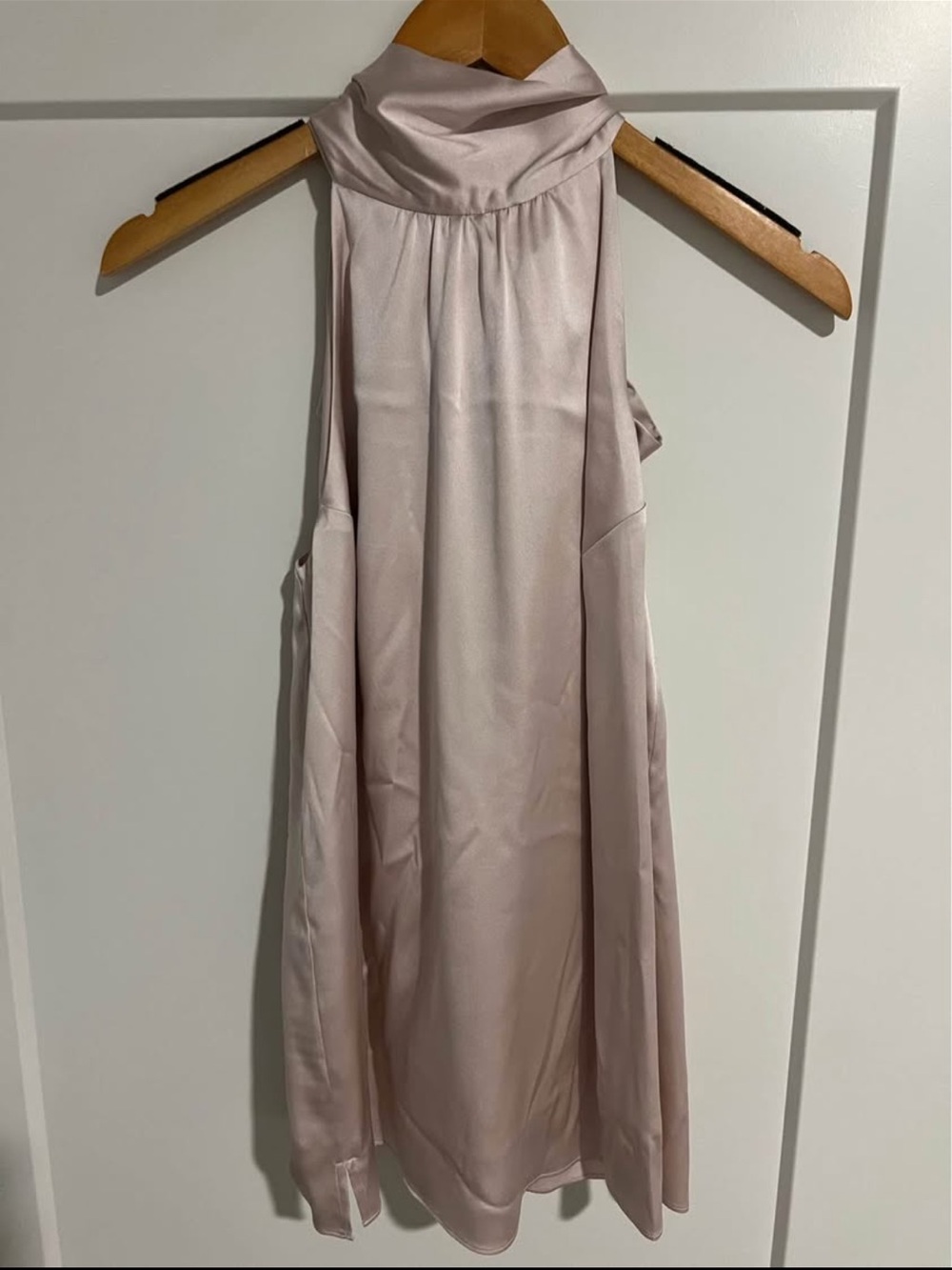 Sleeveless Mock Neck Top - Blush Pink